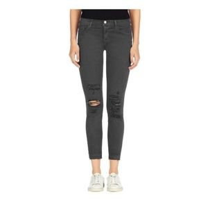 J Brand Cropped Skinny In Demented Grey